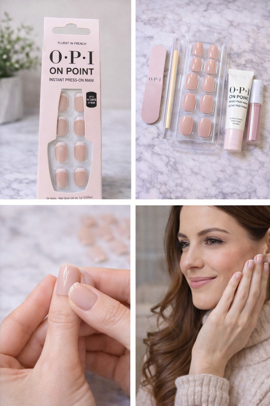 OPI On Point Press-On Nails – “Fluent in French” – NEW